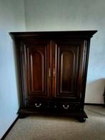 Mooie mahonie opbergkast, b128xh153xd36,5cm, Antiek en Kunst, Antiek | Meubels | Kasten, Ophalen