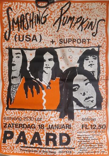 Smashing Pumpkins poster 1992 paard beschikbaar voor biedingen