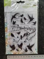 JOY CRAFTS STEMPEL SILHOUET VOGELS BOS KAARTEN MAKEN JOURNAL, Ophalen of Verzenden, Nieuw, Clearstamp