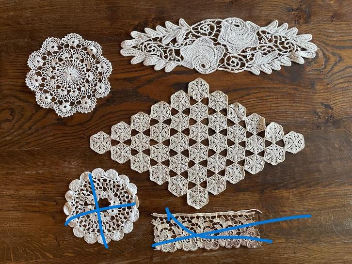 handgehaakte kleedjes, Antiek en Kunst, Curiosa en Brocante, Verzenden