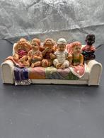 Vintage spaarpot. Huilende baby’s op bank., Ophalen of Verzenden