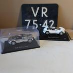 Audi Avus Quattro 1:43 chroom en wit SET PRIJS, Hobby en Vrije tijd, Modelauto's | 1:43, Ophalen of Verzenden, Zo goed als nieuw