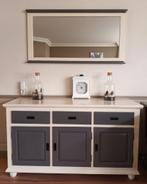 commode dressoir met spiegel, Huis en Inrichting, Kasten | Dressoirs, Ophalen, Gebruikt, 150 tot 200 cm, Grenenhout