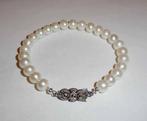 Armband parels zoetwater zilver slotje, Sieraden, Tassen en Uiterlijk, Verzenden, Nieuw, Zilver, Zilver