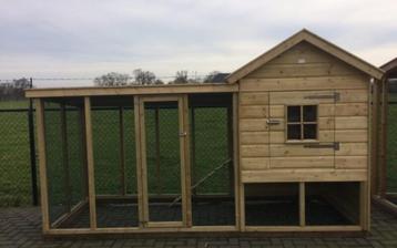 Groot kippenverblijf met ren Onderhoudsvrij nieuw beschikbaar voor biedingen