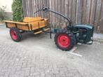 1962 schmiedag diesel trekker met wagen ,gerestaureert, Antiek en Kunst, Ophalen of Verzenden
