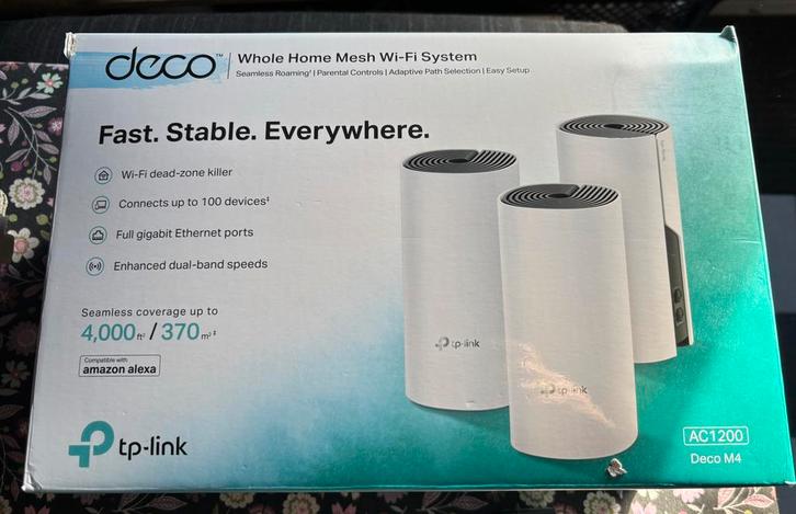 Te koop: TP-Link Deco M4 (3 stuks), Computers en Software, Routers en Modems, Gebruikt, Router, Ophalen of Verzenden