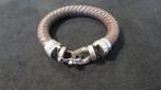 Buddha to Buddha armband leer bruin / zilver 925, Bruin, Verzenden, Buddha to Buddha, Leer
