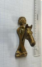 2x Deurklopper PAARD Deurbeslag ANTIEK messing VOS JACHT, Ophalen of Verzenden