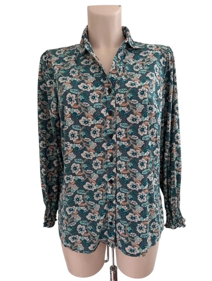 Studio Anneloes blouse L, Kleding | Dames, Blouses en Tunieken, Zo goed als nieuw, Blauw, Ophalen of Verzenden