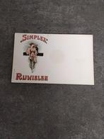 Reclamekaart Simplex Rijwielen fietsen ca jr 1900, Ophalen of Verzenden, Gebruikt, Overige typen