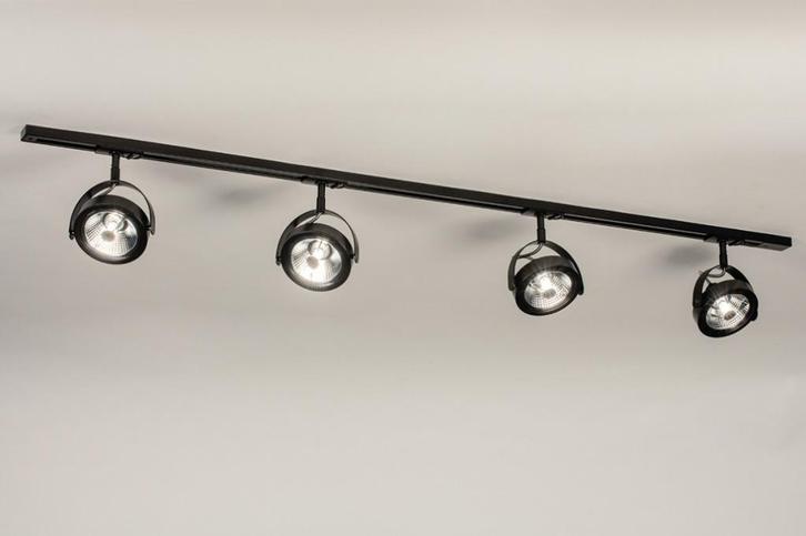 spots rails zwart keuken bed bank hoekbank 150cm plafondlamp, Huis en Inrichting, Lampen | Plafondlampen, Nieuw, Ophalen