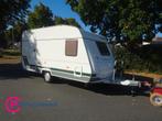 Chateau Calista 390 Frans Bed en Treinzit #TOPPER#, Caravans en Kamperen, Caravans, Chateau, Bedrijf, 6 tot 7 meter, Schokbreker
