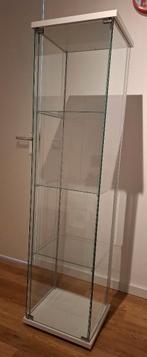 Glazen vitrine kast, Huis en Inrichting, Kasten | Vitrinekasten, Ophalen, Minder dan 50 cm, Met deur(en), Glas