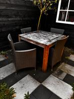 Tuinset te koop, Tuin en Terras, Ophalen, 4 zitplaatsen, Kunststof, Gebruikt
