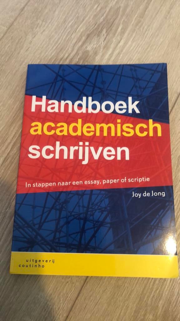 Handboek academisch schrijven, Ophalen, Zo goed als nieuw, Joy de Jong