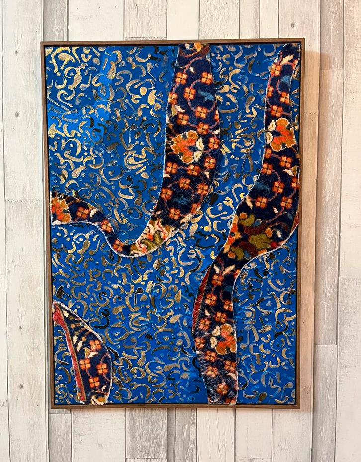 Schilderij, Antiek en Kunst, Kunst | Schilderijen | Abstract, Ophalen of Verzenden