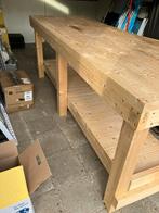 Werkbank, Huis en Inrichting, Tafels | Eettafels, Ophalen, 200 cm of meer, 50 tot 100 cm, Zo goed als nieuw
