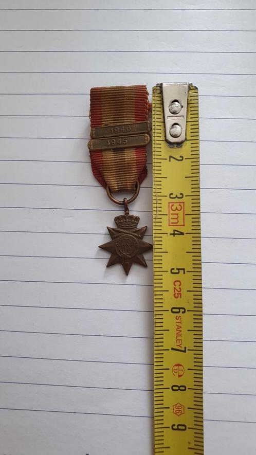 miniatuur medaille brons, Verzamelen, Militaria | Algemeen, Landmacht, Overige typen, Overige gebieden, Ophalen of Verzenden