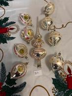 Set 30 ,Prachtige Oude Kerstballen & Piek Met Deuken, Ophalen of Verzenden, Gebruikt