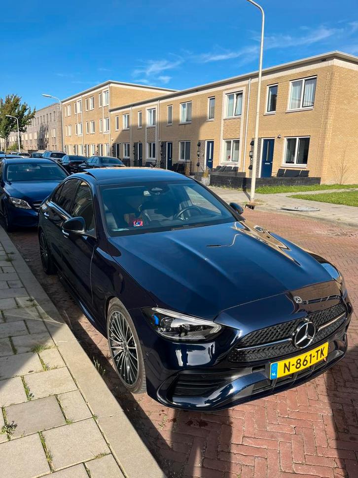 Mercedes-Benz C-Klasse C180 170pk 9G-TRONIC 2022 Blauw, Auto's, Mercedes-Benz, Particulier, C-Klasse, 360° camera, Dodehoekdetectie