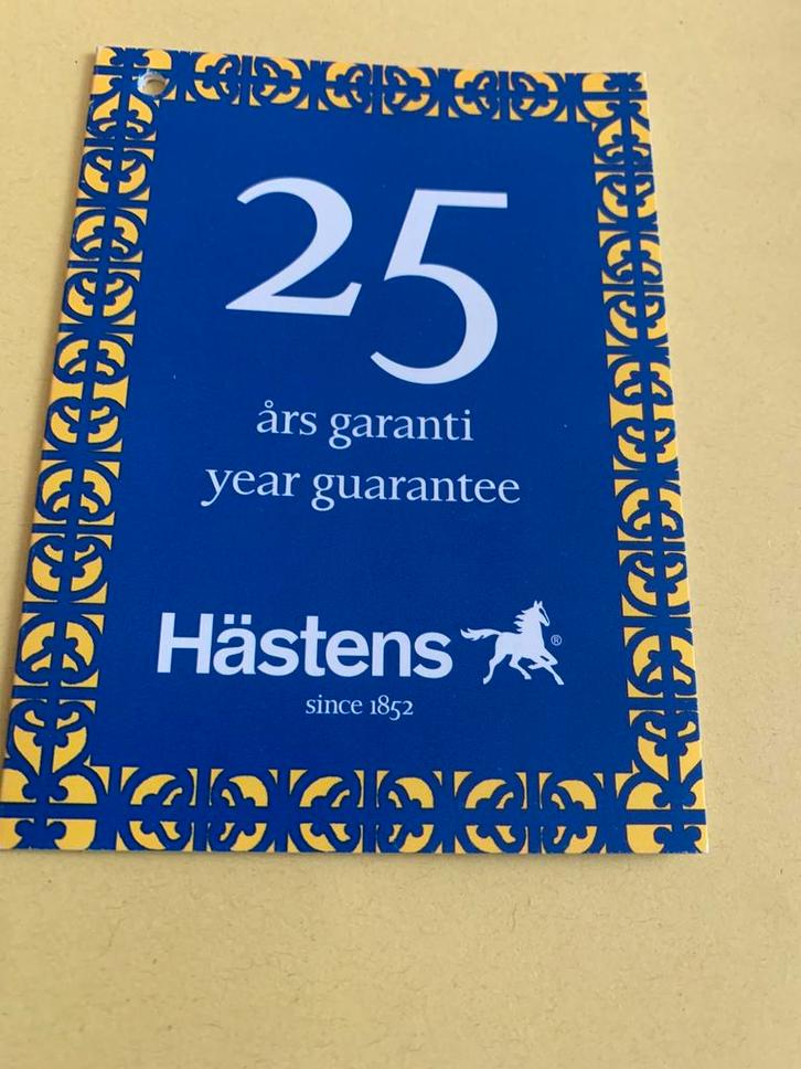 Hastens 1 persoonsbed ruitenblauw, Huis en Inrichting, Slaapkamer | Matrassen en Bedbodems, Gebruikt, Matras, 100 cm, 210 cm, Eenpersoons