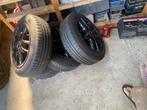 4x100 Ronal Velgen met Banden - 14 Inch, Ophalen, 14 inch, Gebruikt, 155 mm