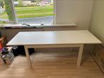 Ikea bjursta wit uitschuifbare houten tafel, 50 tot 100 cm, Rechthoekig, Zo goed als nieuw, Ophalen