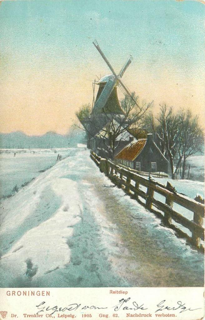 701373029 Groningen Reitdiep, Verzamelen, Ansichtkaarten | Nederland, Groningen, Voor 1920, Verzenden