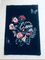 Zwarte deurmat/badmat Ikea bloemen en vlinder 60x90, Ophalen of Verzenden, Gebruikt