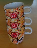 3 Douwe Egberts Koffiemokken, Huis en Inrichting, Keuken | Servies, Ophalen, Keramiek, Zo goed als nieuw, Overige stijlen
