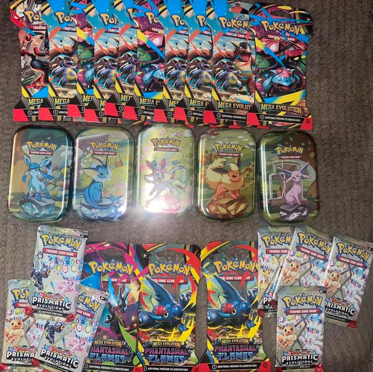 Pokémon SEALED collectie Prismatic & Mega Evolutions, Hobby en Vrije tijd, Verzamelkaartspellen | Pokémon, Nieuw, Booster, Ophalen of Verzenden