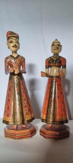 Traditionele antieke houten beelden India in mooie staat, Antiek en Kunst, Ophalen of Verzenden