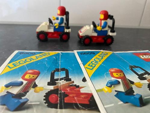 Lego 6609 Vintage Race car wagen racer 2 stuks, Kinderen en Baby's, Speelgoed | Duplo en Lego, Gebruikt, Lego, Complete set, Ophalen