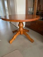 Vintage Ronde houten eettafel – massief grenen, Huis en Inrichting, Tafels | Eettafels, Ophalen, Gebruikt, Grenenhout