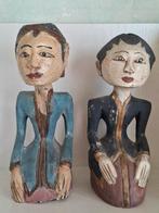 Oud Javaans/ Loro Blonyo stel/ houtsnijwerk/ periode '40-'50, Antiek en Kunst, Ophalen of Verzenden