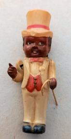 Japans Celluloid Poppetje met top hat en wandelstok +2 extra, Ophalen of Verzenden