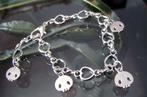 heartbreaker armband doodshoofd rockabilly gothic punk rock, Overige materialen, Verzenden, Nieuw, Met bedels of kralen
