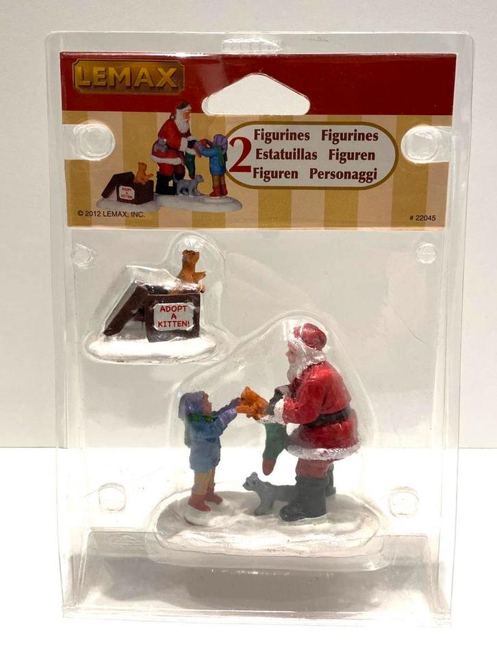 Lemax Santa And Kittens, set of 2 (22045), Diversen, Kerst, Verzenden