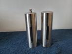 pepermolen en zout stel RVS 16 cm hoog, Verzenden