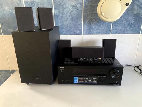 ONKYO HT-R398 SURROUNDSET COMPLEET 900 WATTS-BLUETOOTH  HDMI, Audio, Tv en Foto, Home Cinema-sets, Zo goed als nieuw, Overige spelers