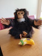 Bewegende knuffelaap met geluidjes, Kinderen en Baby's, Speelgoed | Knuffels en Pluche, Ophalen, Gebruikt, Overige typen