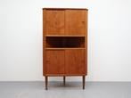 Mid century modern hoekkast teak Denemarken, Niet bekend, Zo goed als nieuw, Niet bekend, Ophalen