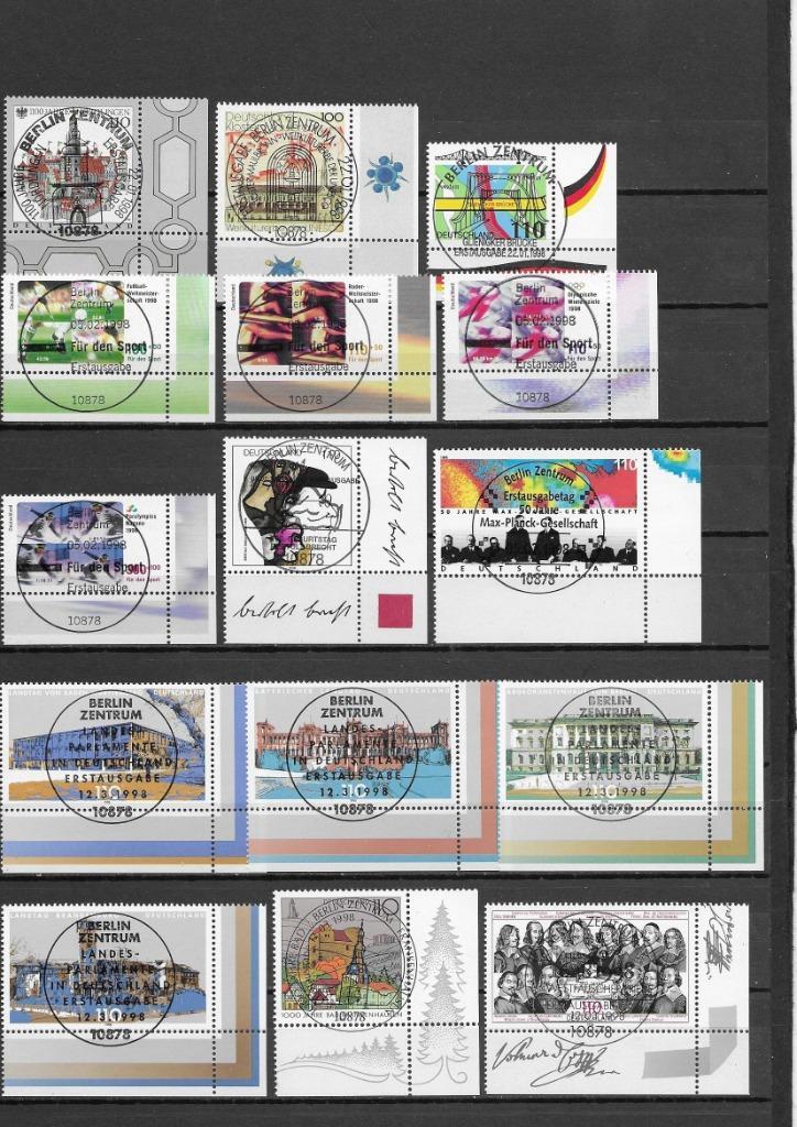 BRD, 1998, gestempeld, compleet., Postzegels en Munten, Postzegels | Europa | Duitsland, Gestempeld, BRD, Verzenden