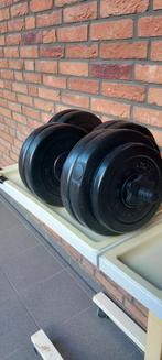 Zwarte dumbbells, Ophalen of Verzenden, Gebruikt, Metaal, Overige typen