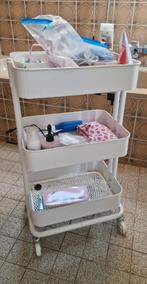 Witte RÅSKOG trolley, Ophalen, (Half)hoge kast, Minder dan 50 cm, Zo goed als nieuw