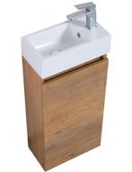 WC-meubel eiken incl. wastafel | Nieuw & Ongeopend, Huis en Inrichting, Badkamer | Badkamermeubels, Minder dan 50 cm, Nieuw, Ophalen of Verzenden