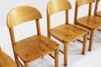 Vintage eetkamer stoelen in grenenhout van Rainer Daumiller, Ophalen, Gebruikt, Bruin, Vintage