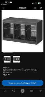 IKEA Trofast Kast Grijs, Huis en Inrichting, Ophalen, Kunststof, 50 tot 100 cm, Zo goed als nieuw