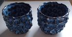 Mini set 2 bloempotjes/Blauw, Rond, Binnen, Ophalen of Verzenden, Zo goed als nieuw